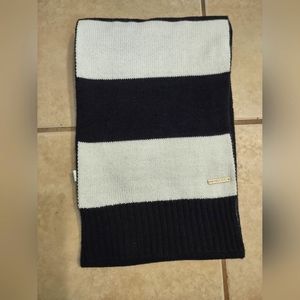MK Michael Kors Scarf Black and White "65" Long Acrylic Knit